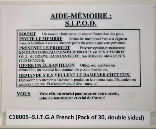 S.I.P.O.D. Sign–French